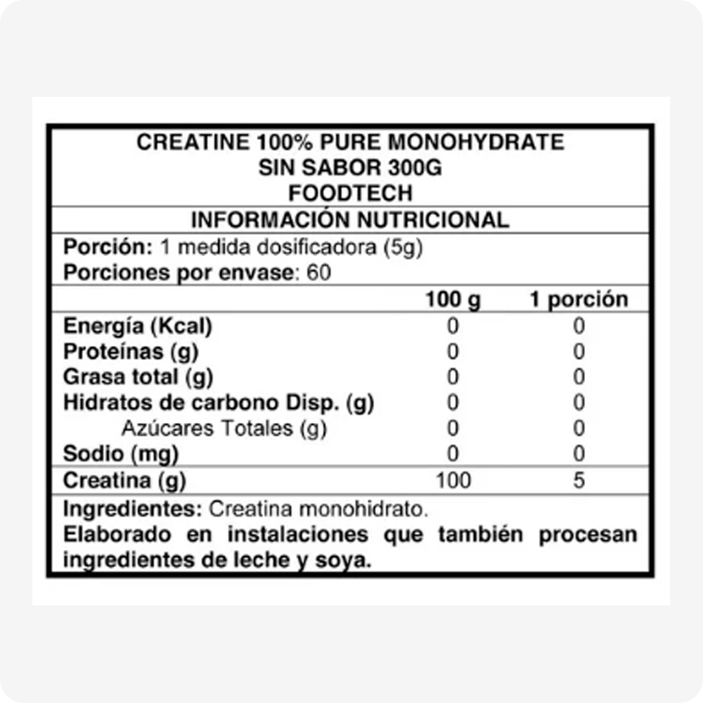 Creatina 100% Pure Monohydrated 300g