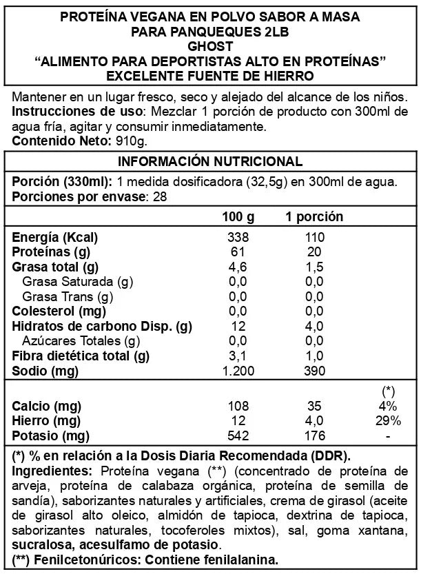 Ghost Vegan 2lbs