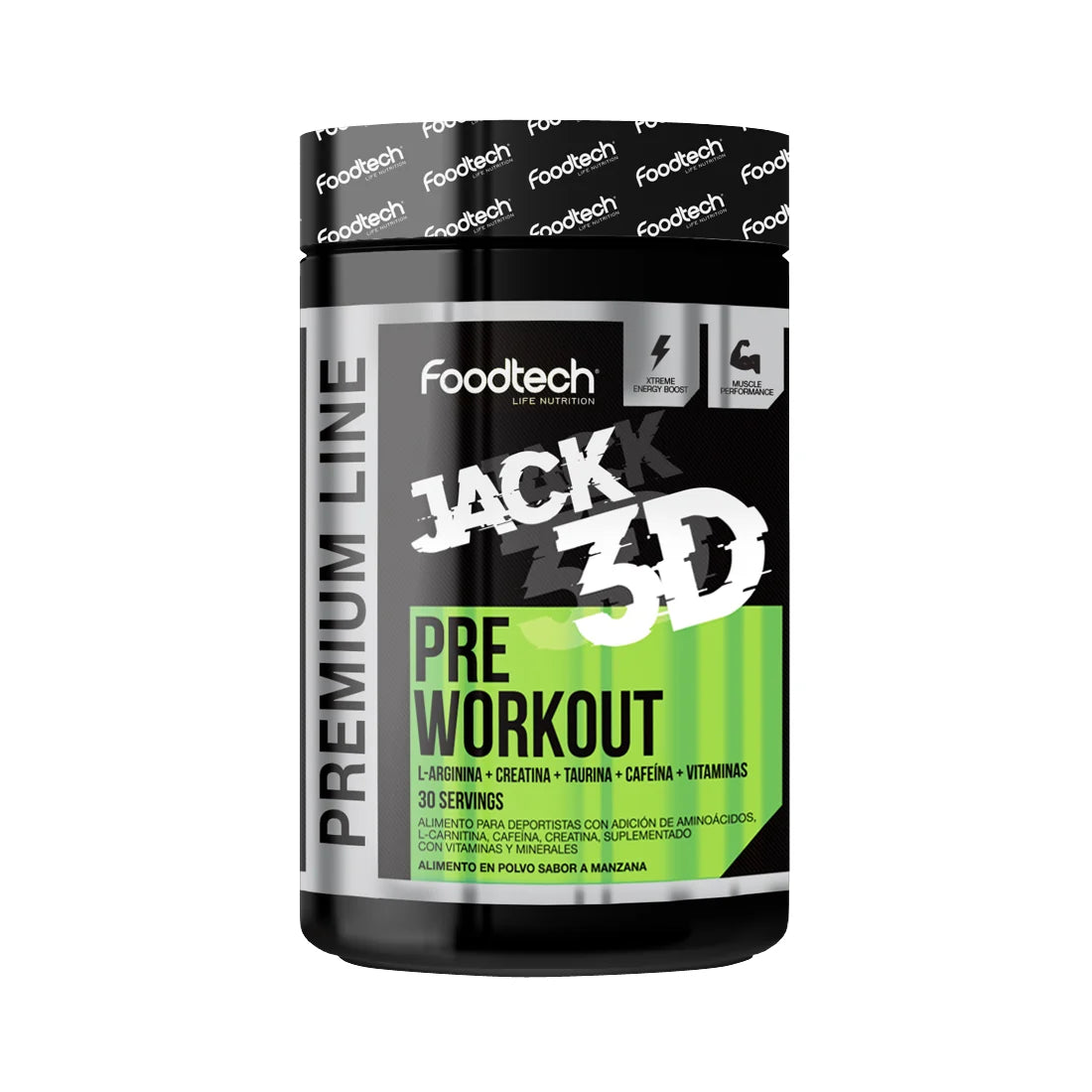 Pre-Entreno Premium Line 600g Manzana