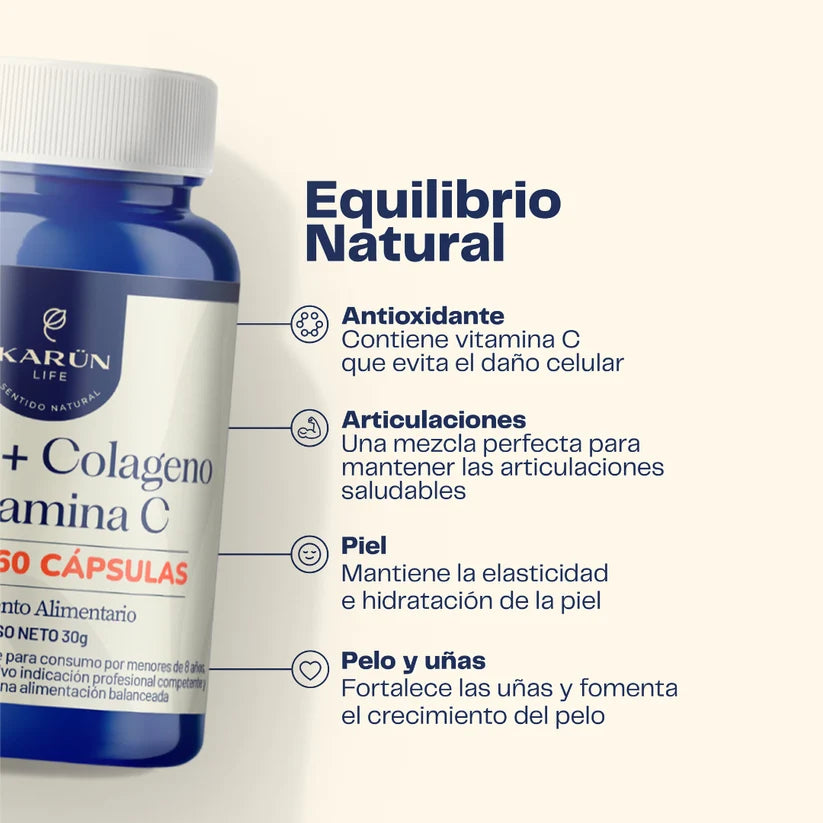 Biotina + Colágeno + VitC 60caps
