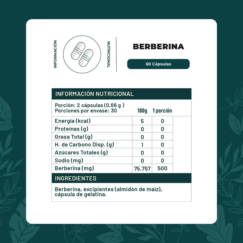 Berberina 500mg 60caps