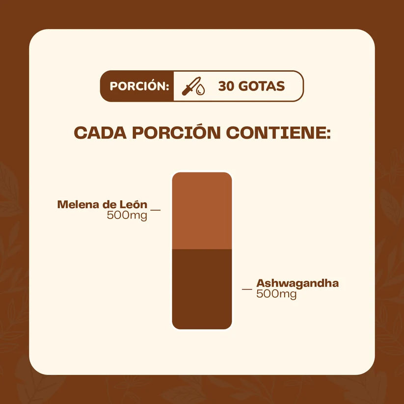 Ashwagandha + Melena León Extracto 30ml