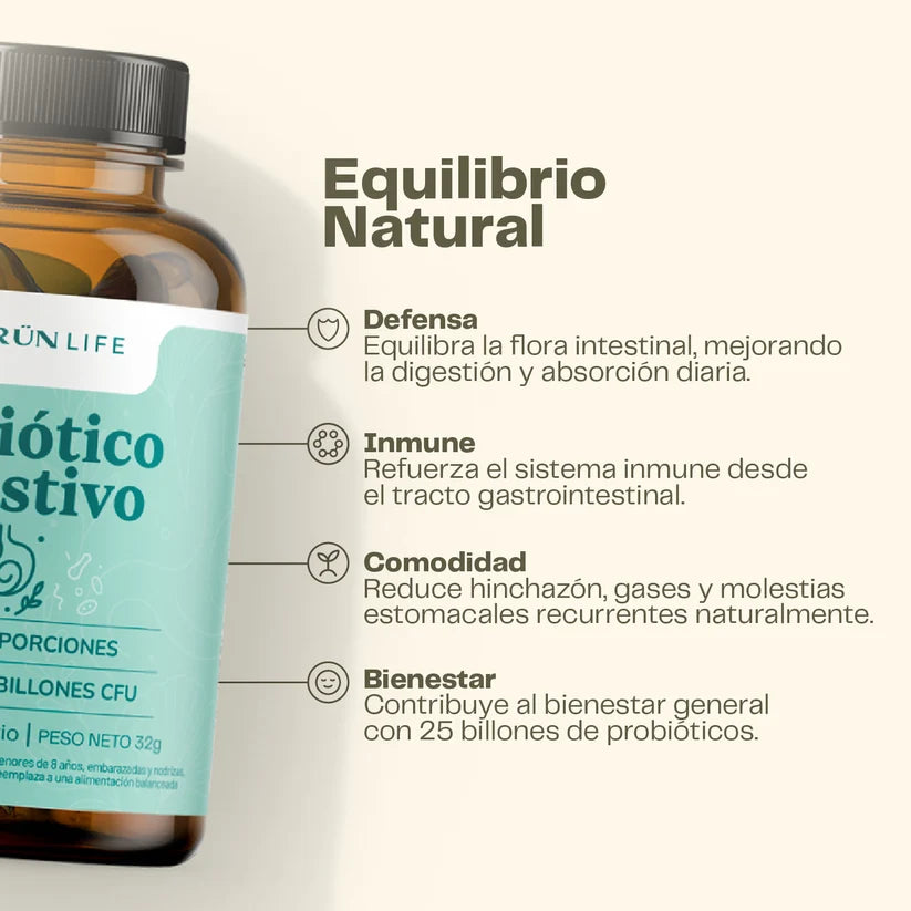 Probiótico Digestivo 60caps 25B CFU