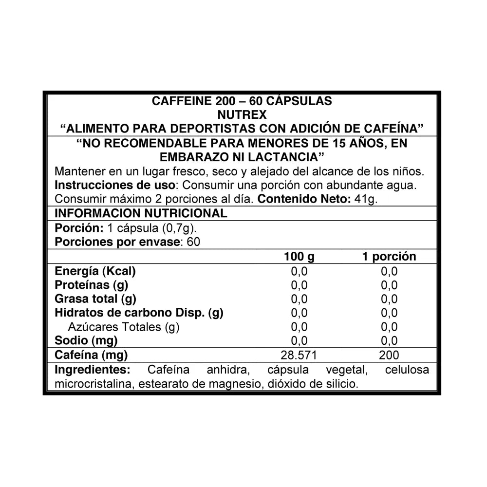 Caffeine 200 60 cap